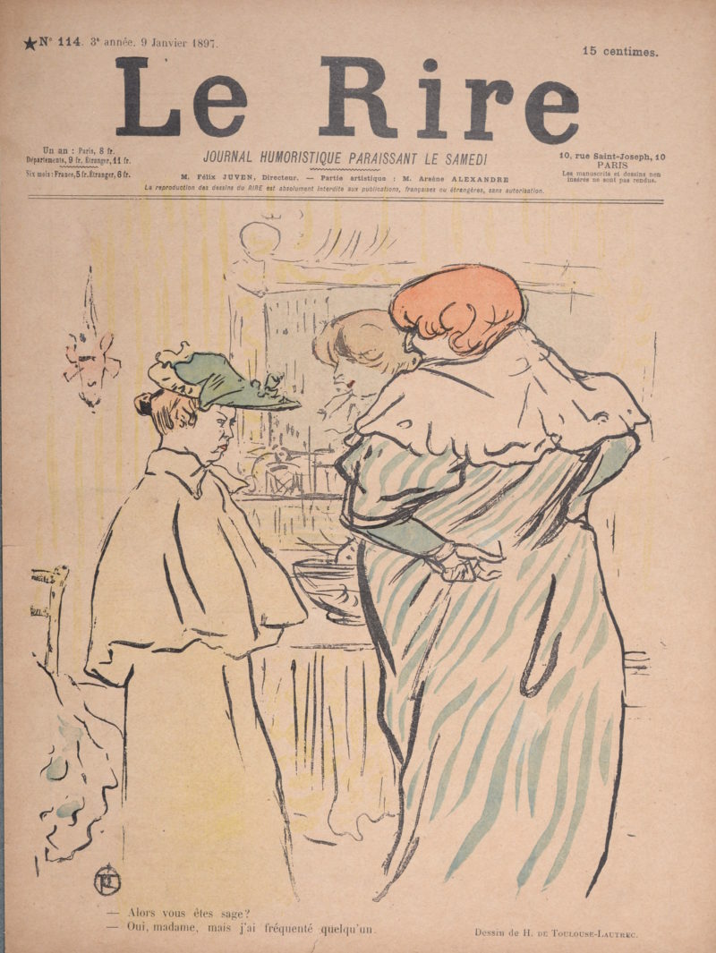 Henri De Toulouse Lautrec - Le Rire : Alors vous êtes sage ?, 1897 - Image 2