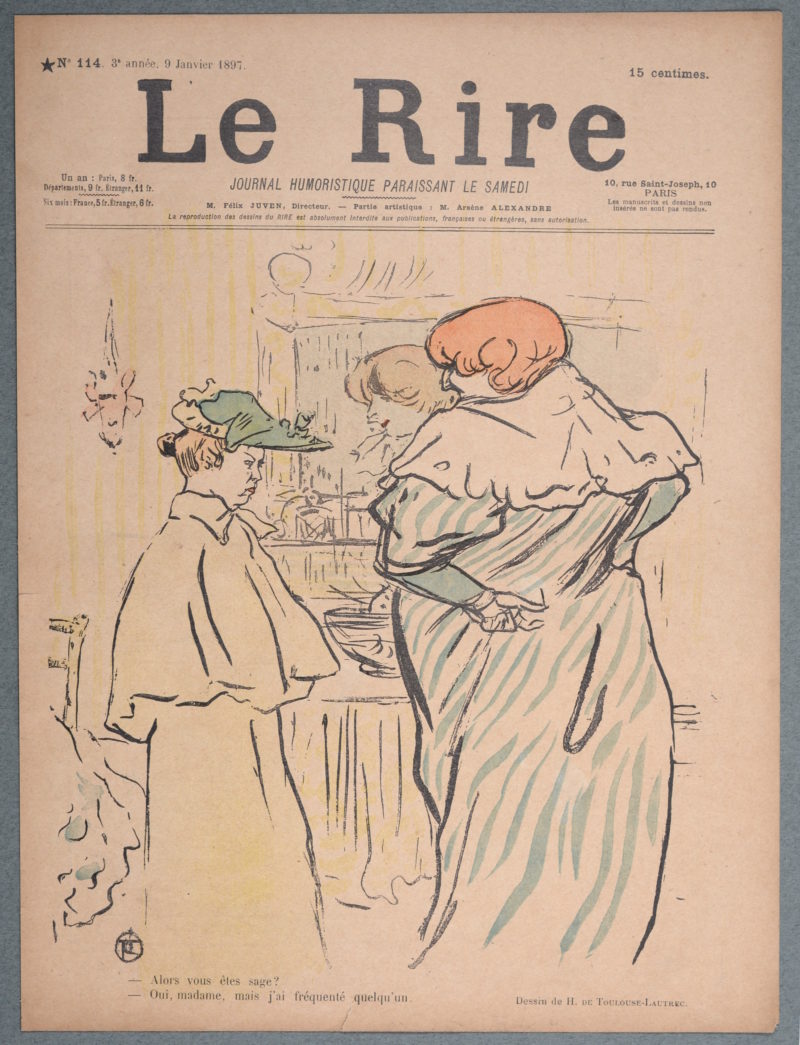 Henri De Toulouse Lautrec - Le Rire : Alors vous êtes sage ?, 1897 - Image 3