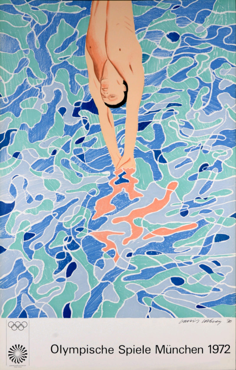David Hockney - The Diver, Olympische Spiele München, 1972 – Image 2
