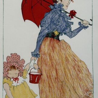 Henri EVENEPOEL : Au Square, Lithographie originale signée