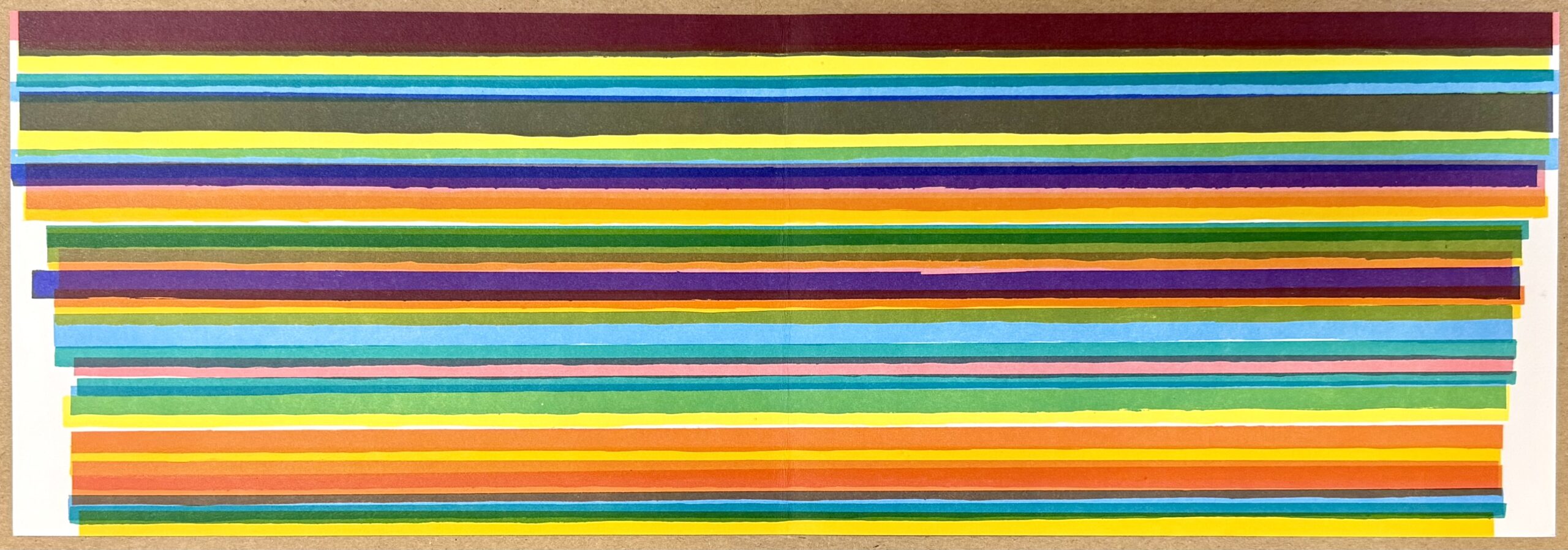 Piero Dorazio (1927-2005) Kokkora (#4), 1987 Original lithograph in colors on Vélin de Rives paper, printed on double-page.