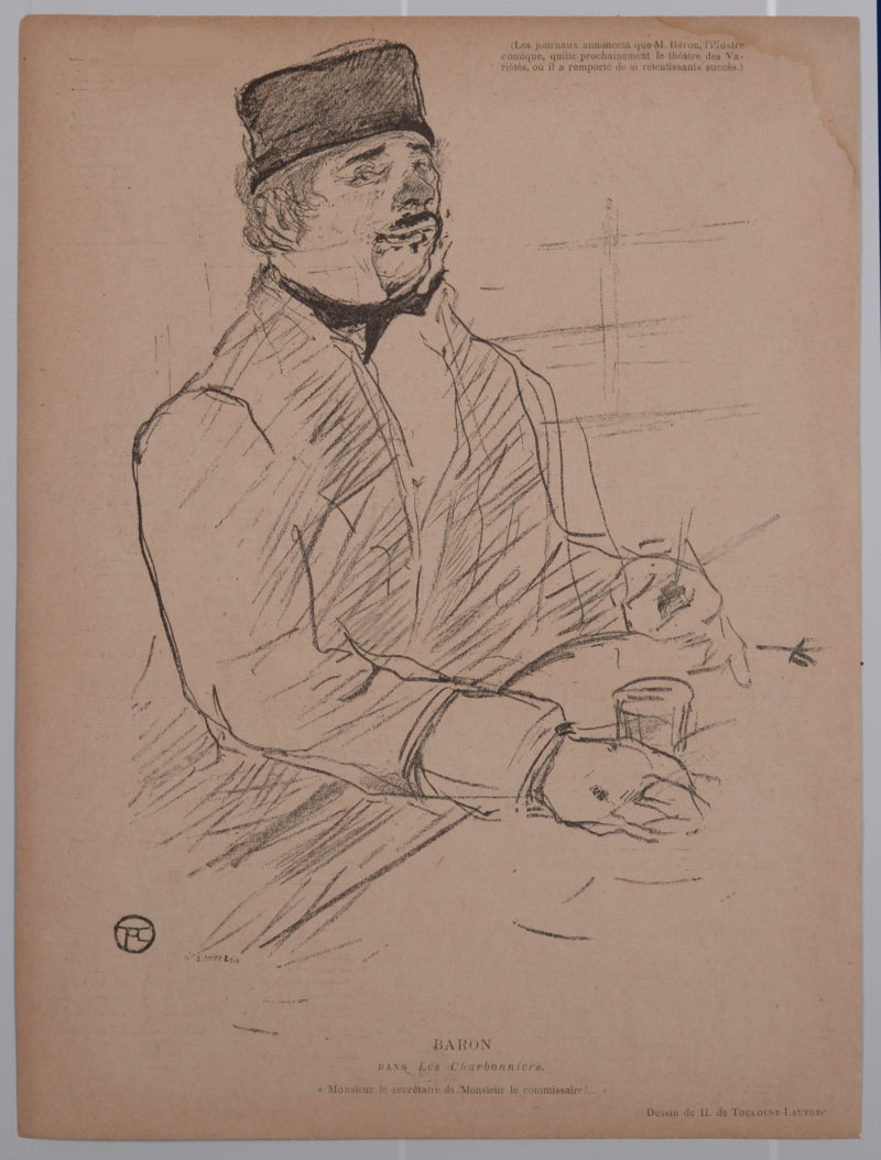 Henri De Toulouse Lautrec - Le Rire : Baron dans le Charbonniers, 1897 - Image 2