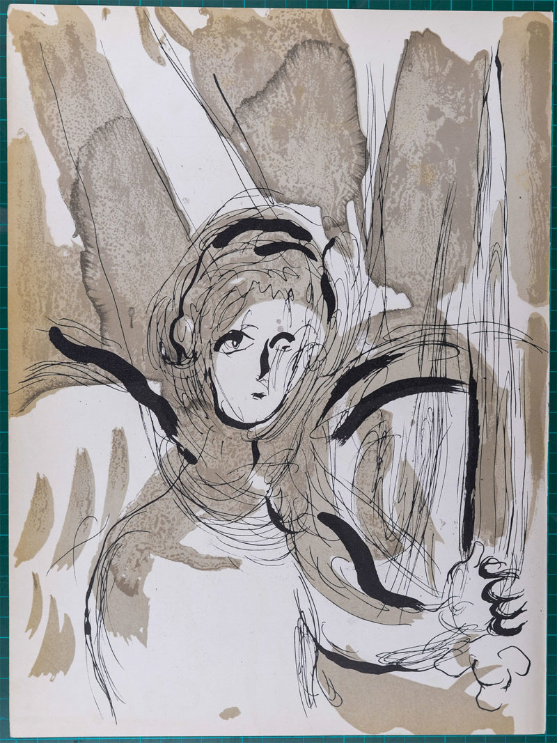 Marc Chagall - La Bible : Ange avec épée, 1956 - Image 2