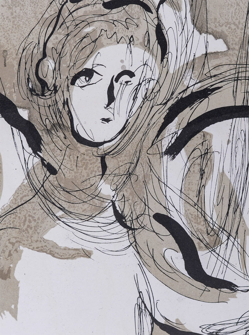 Marc Chagall - La Bible : Ange avec épée, 1956 - Image 4