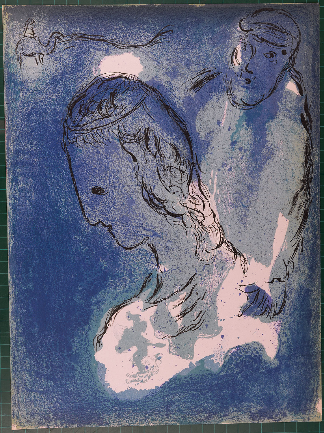 Marc Chagall - La Bible : Abraham et Sarah, 1956 - Image 2