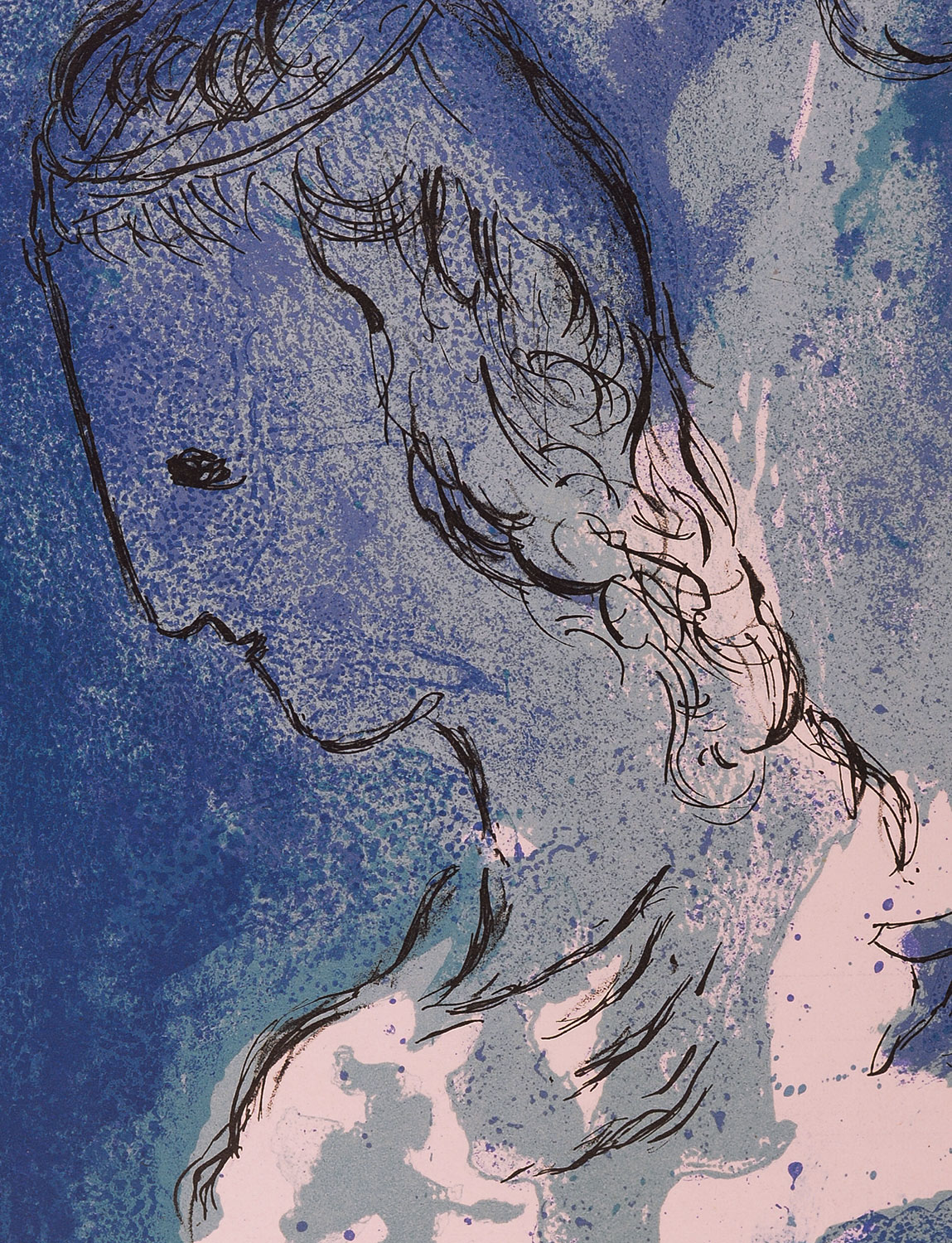 Marc Chagall - La Bible : Abraham et Sarah, 1956 - Image 4