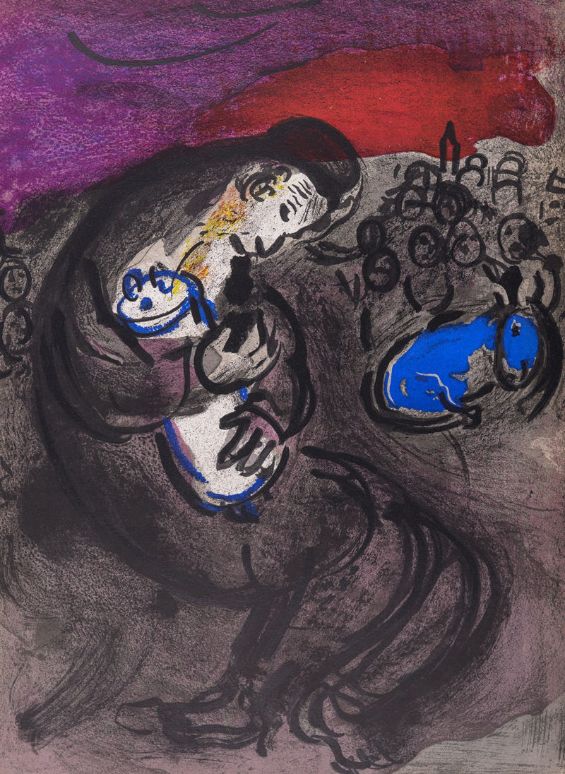 Marc Chagall - La Bible : Pleurs de Jérémie, 1956 - Image 3