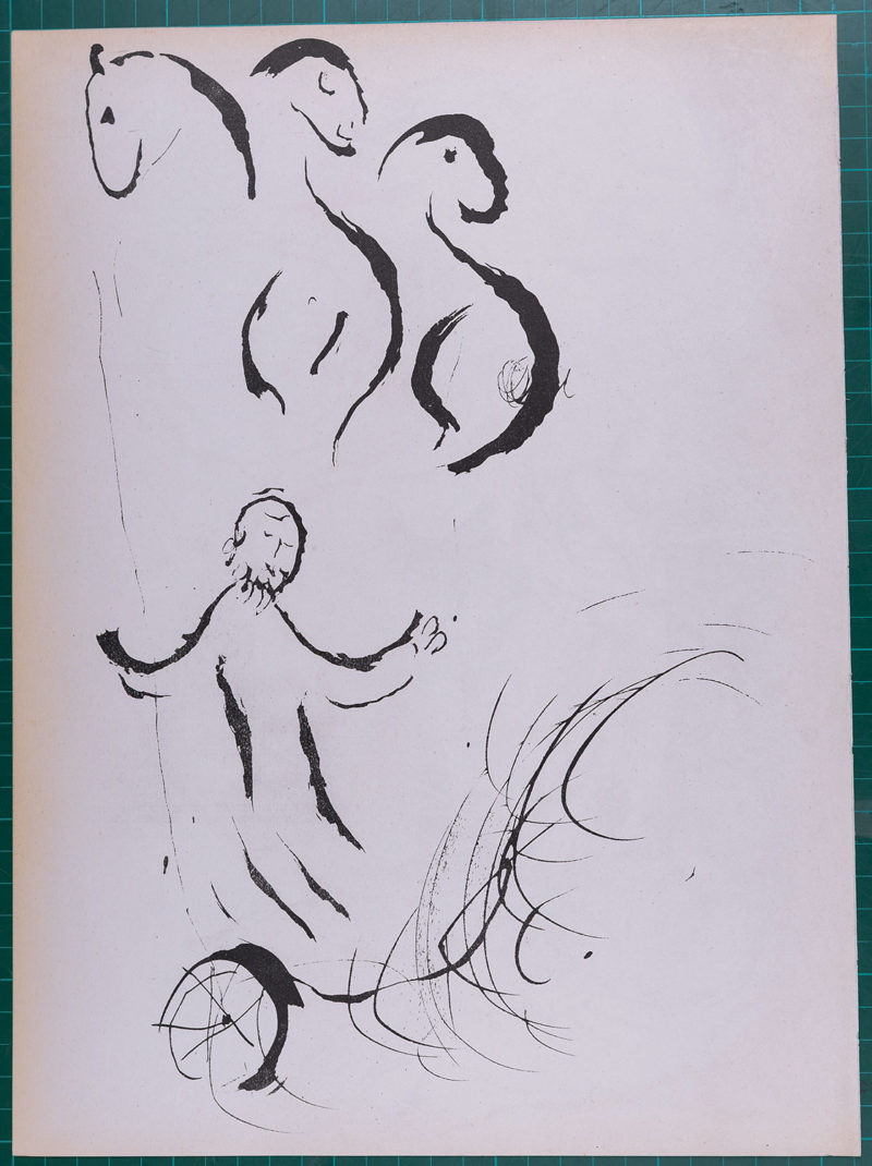 Marc Chagall - La Bible : Le Prophète Daniel avec les lions, 1956 - Image 5