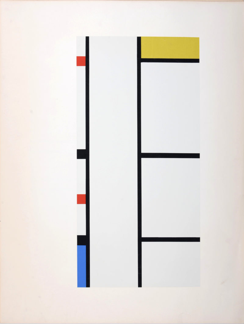 Piet Mondrian (After) : Composition 35-42 (1957) - Image 2
