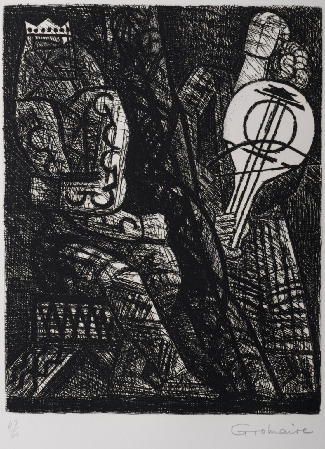 Marcel Gromaire - Macbeth : Remords de Macbeth, 1958