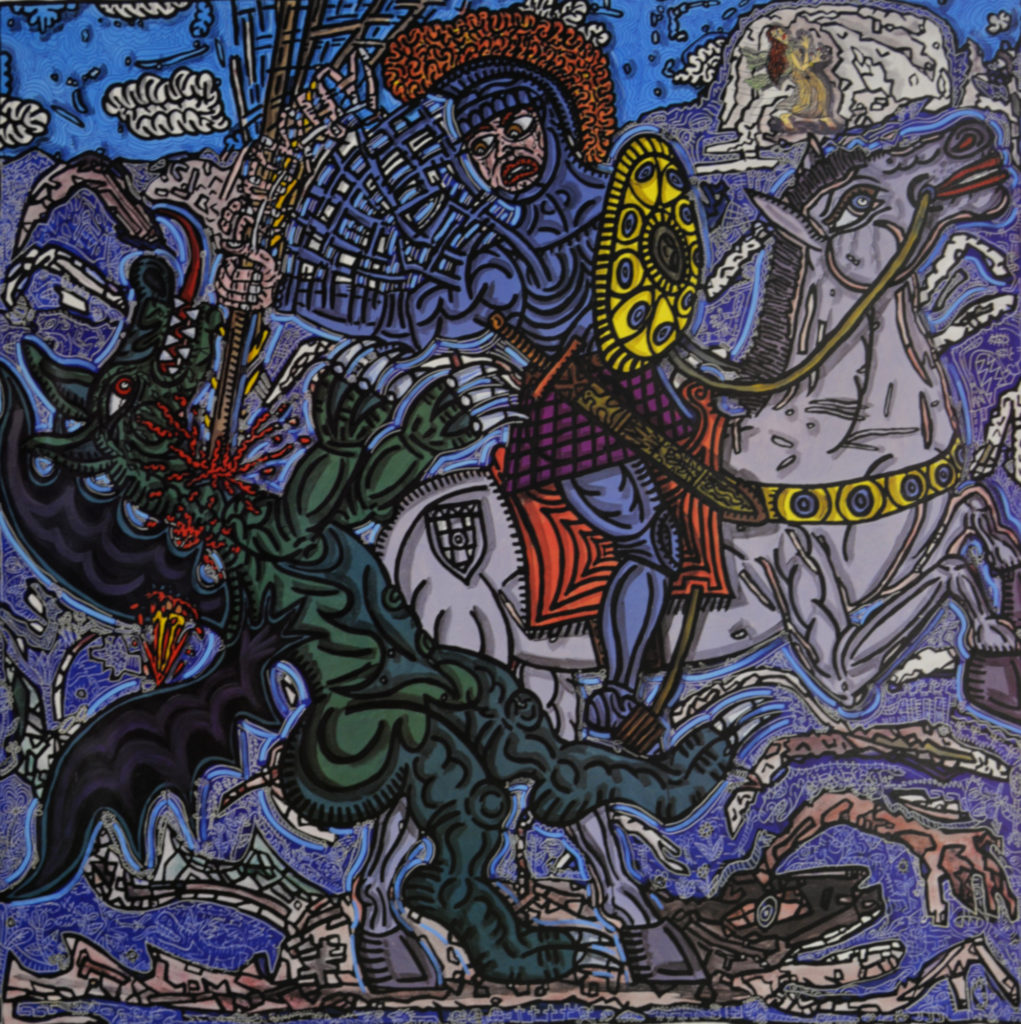 Robert Combas - Les Saints (Yvon Lambert), 1991