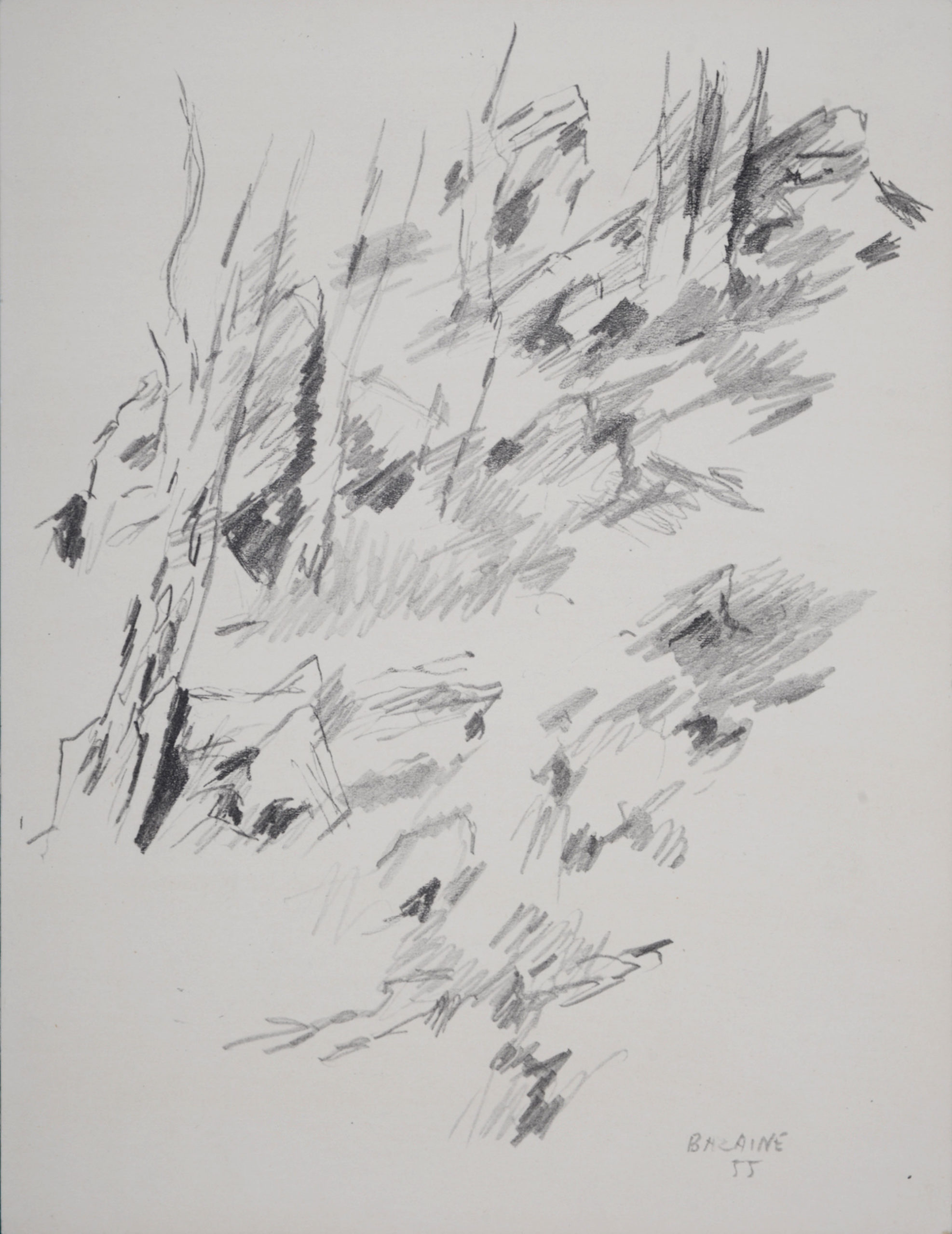 Jean Bazaine : Composition (sous-bois), 1955