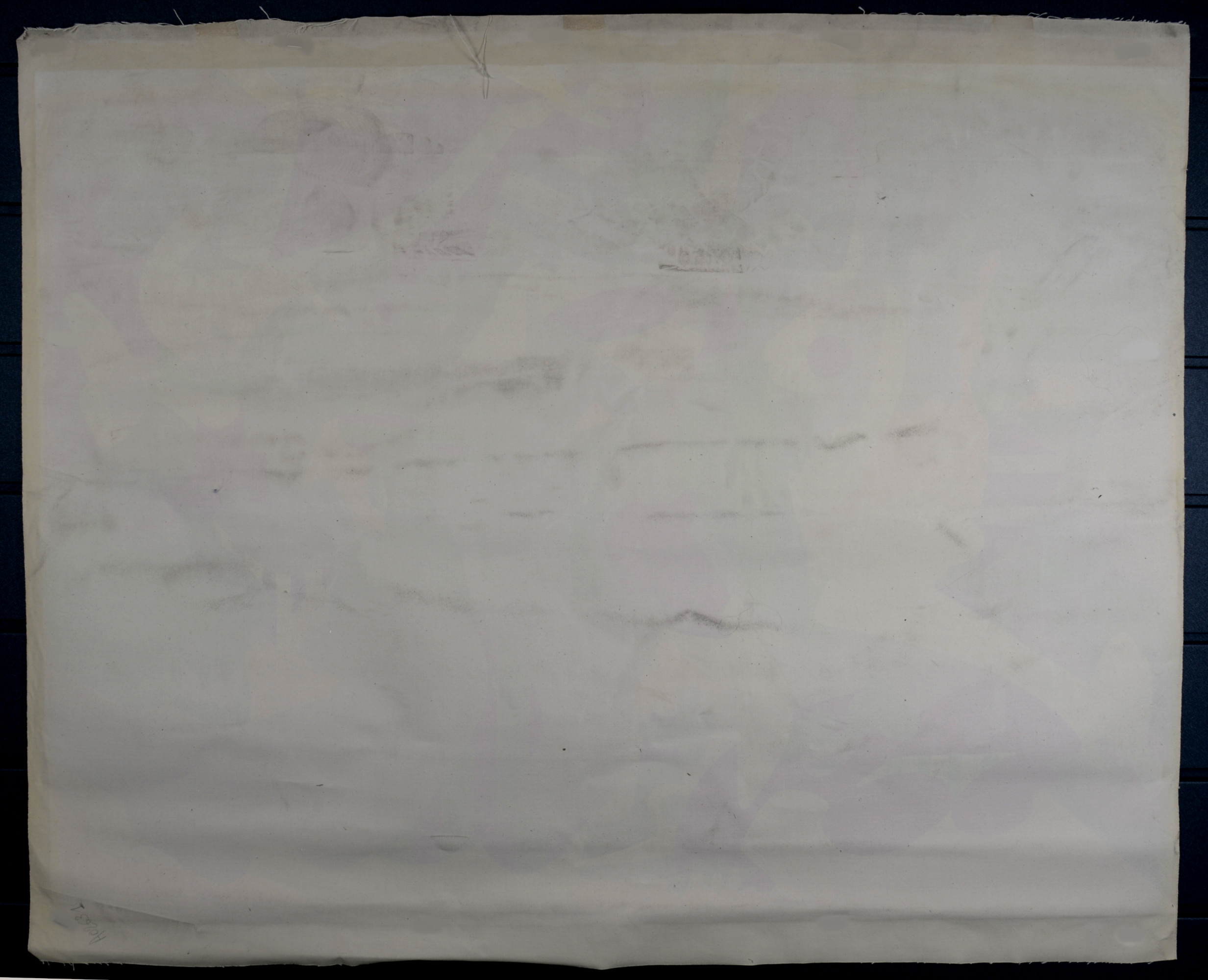 Philippe Artias - Composition, 1973 - Silkscreen (pochoir) on canvas. - Image 4