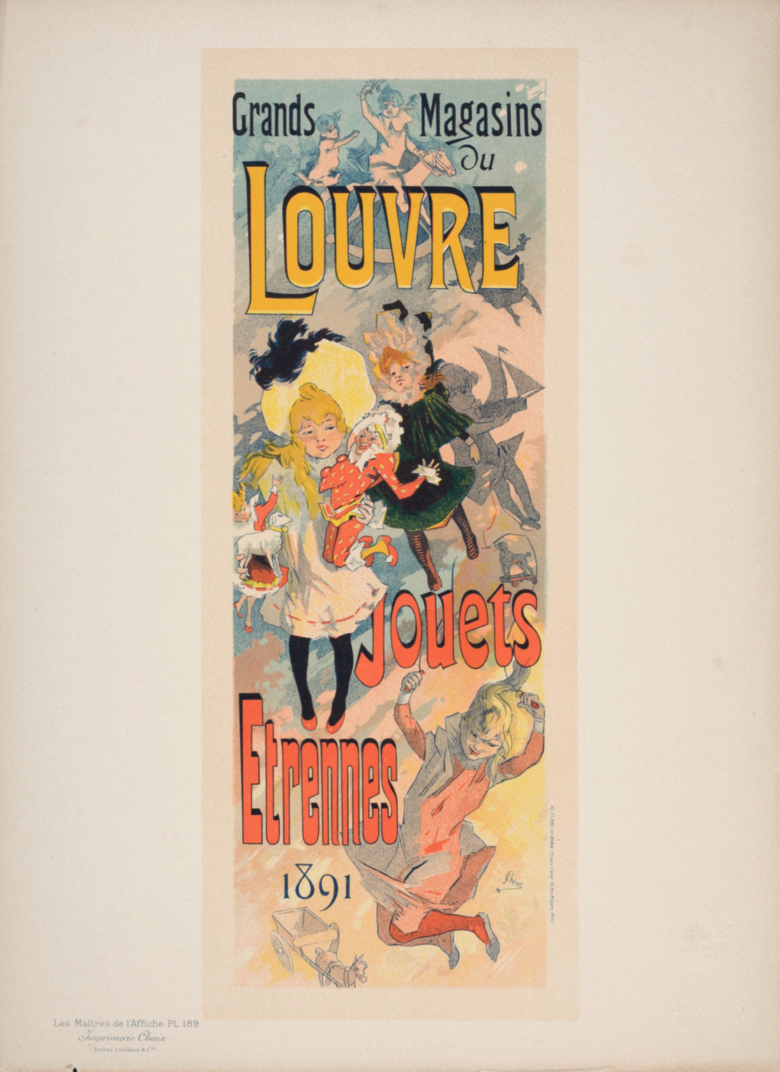Jules Chéret - Les Maîtres de l'Affiche : Grands Magasins du Louvre, 1899