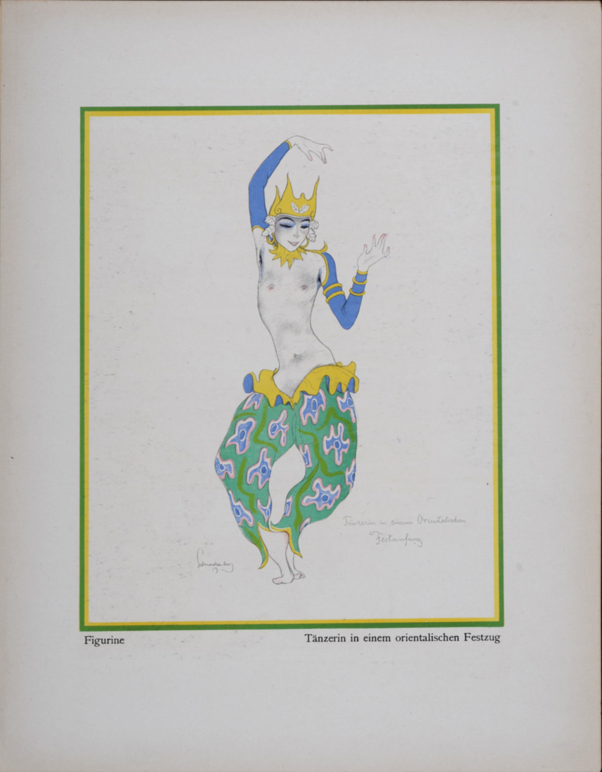 Walter Schnackenberg - Indischer Tempel & Tänzerin, 1922 - Image 3