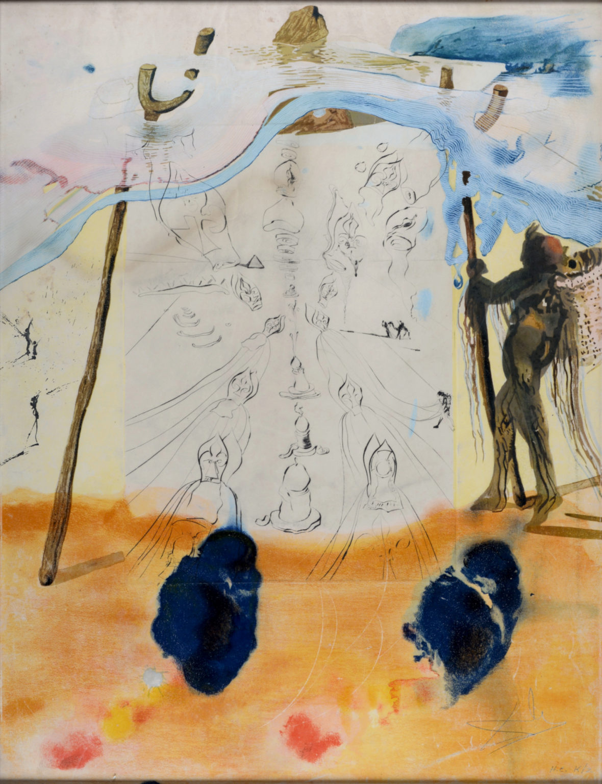 Salvador Dali - Transmission des traditions, 1974 - Framed - Image 3