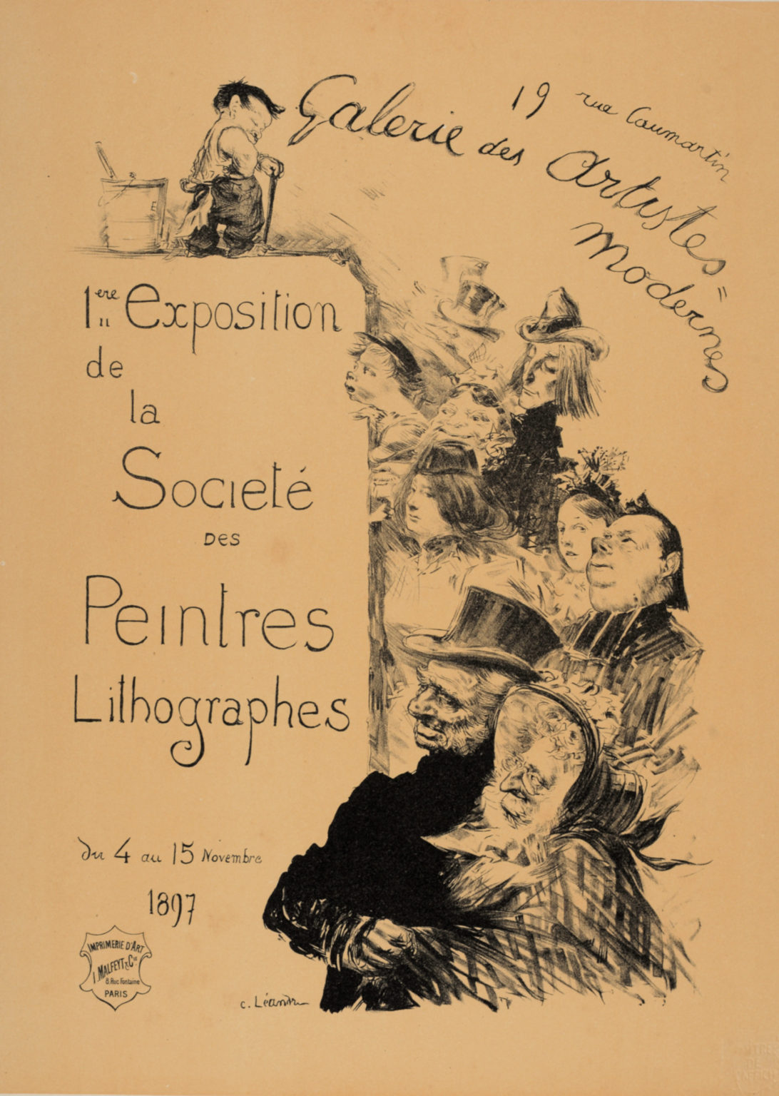 Charles Léandre - Les Maîtres de l'Affiche : 1ère Exposition de la Société des Peintres Lithographes, 1900