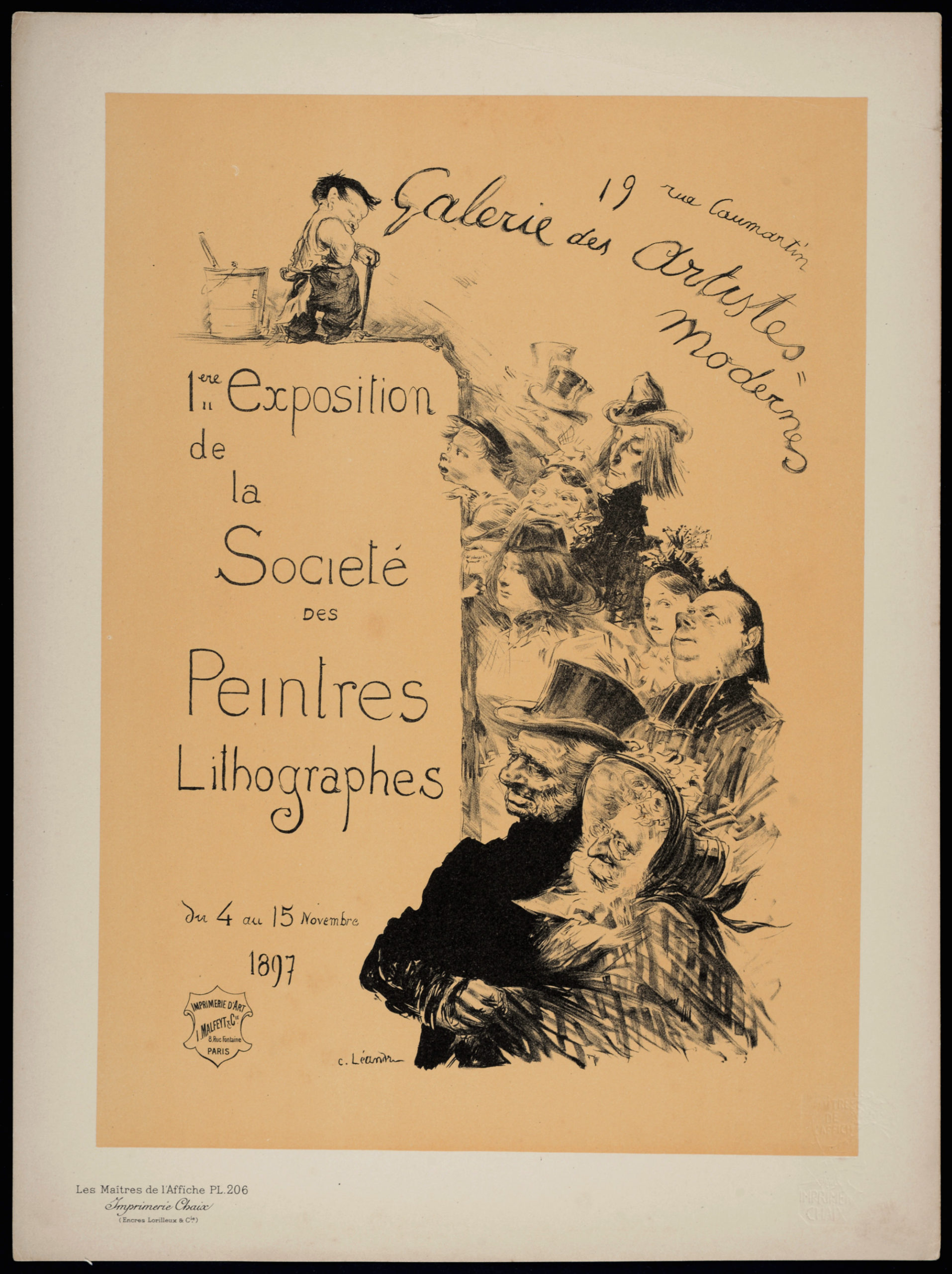 Charles Léandre Les Maîtres de l’Affiche 1ère Exposition de la