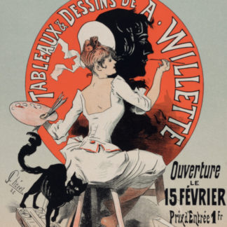 Jules Chéret - Les Maîtres de l'Affiche : Exposition de tableaux de dessins de A. Willette, 1898
