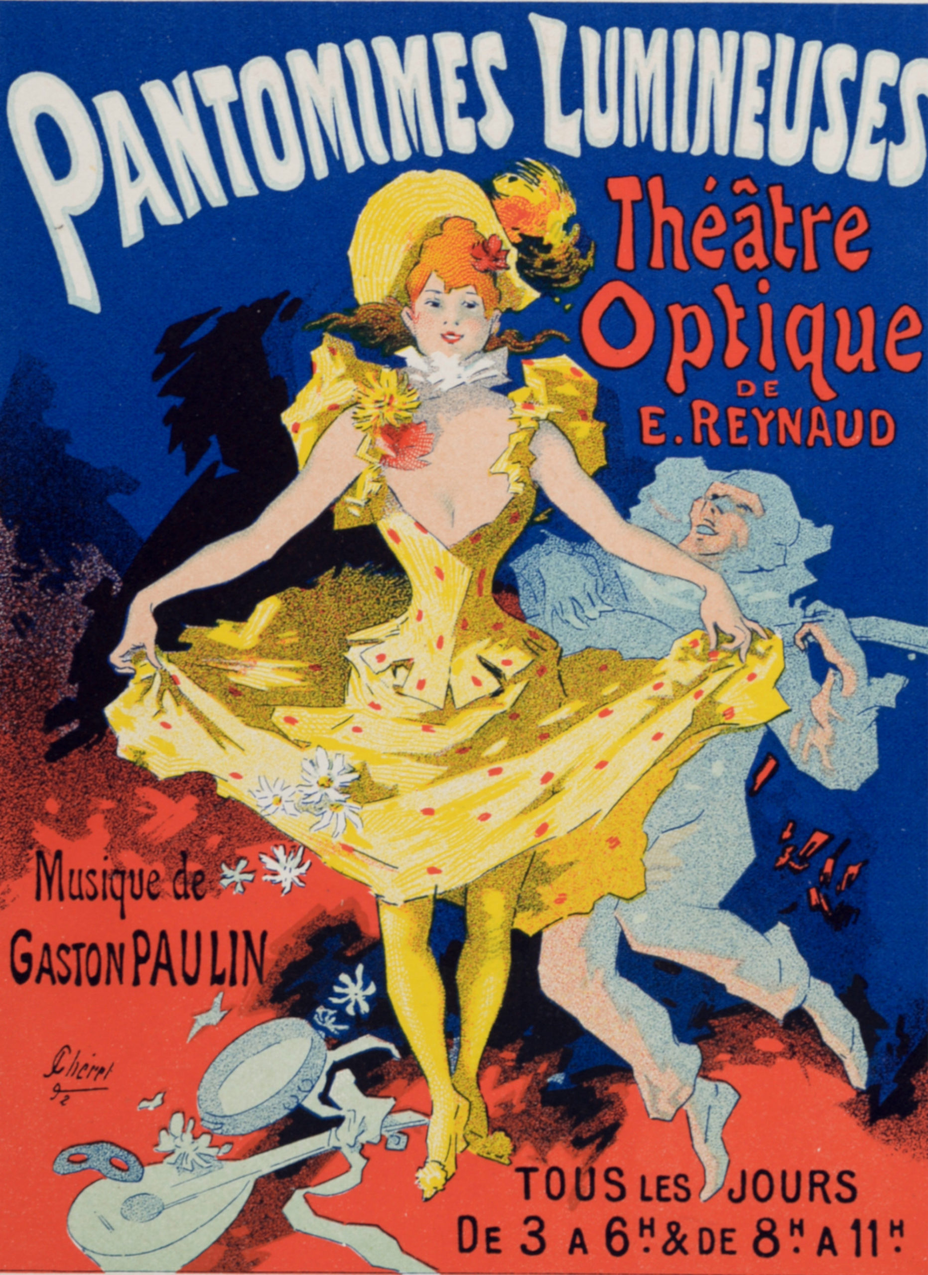 Jules Chéret - Musée Grévin : Pantomines Lumineuses, 1896