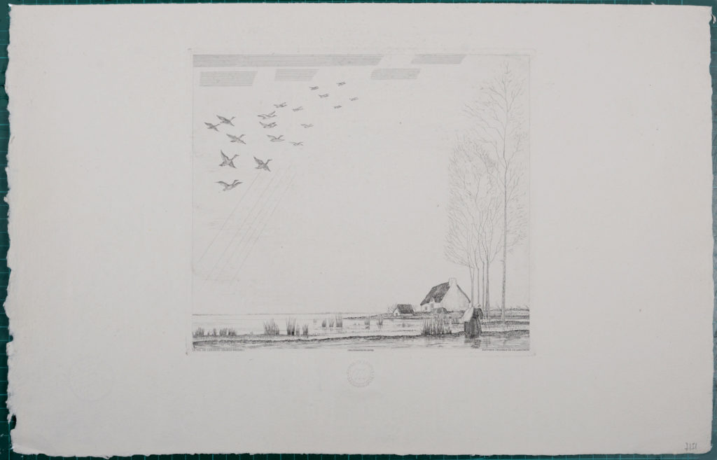 Jean-Emile Laboureur - Le vol de canards (Grande Brière), 1932 - Image 2