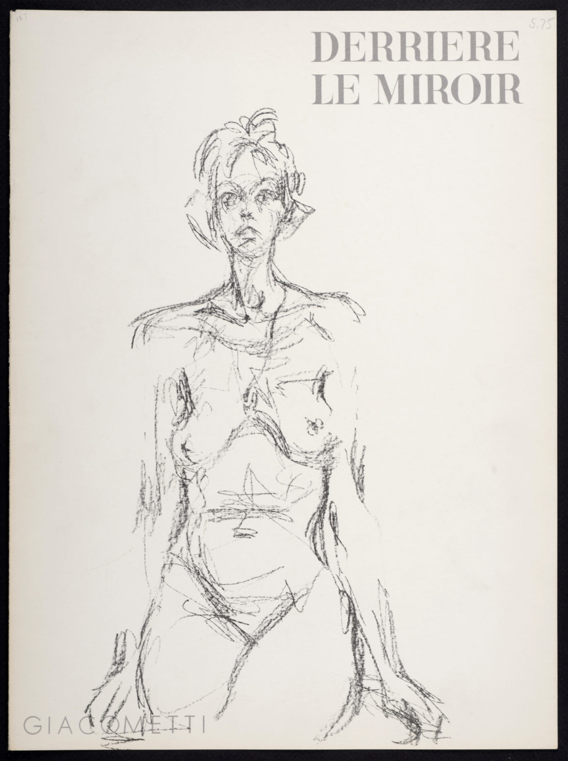 Alberto Giacometti - Cover "Derrière le miroir" n° 127, 1961 - Image 2