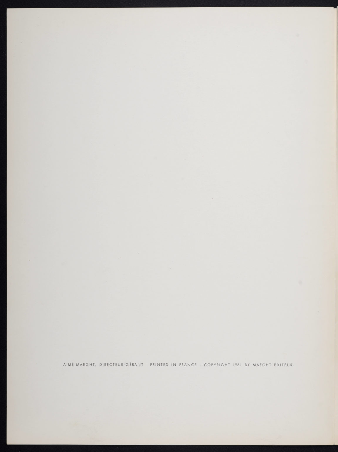 Alberto Giacometti - Cover "Derrière le miroir" n° 127, 1961 - Image 3