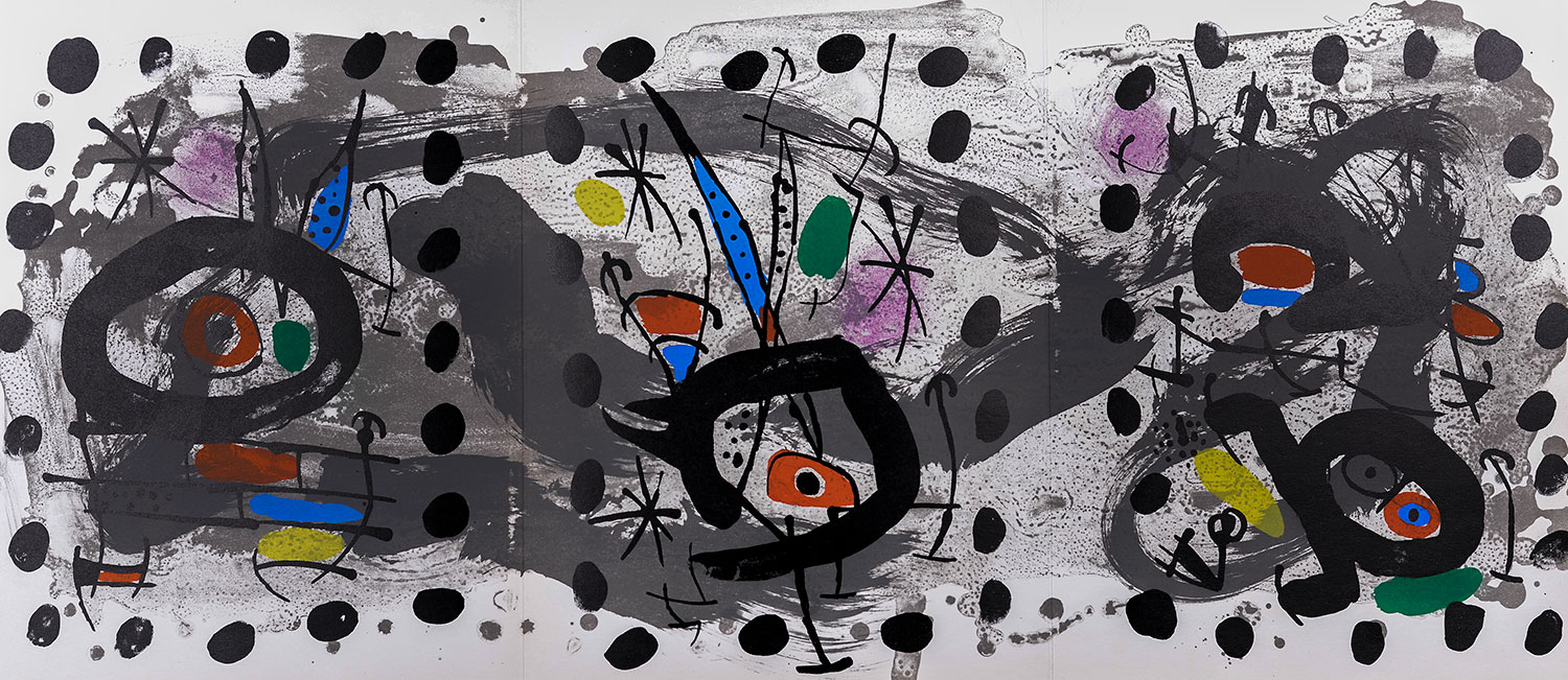 Joan MIRÓ L'Oiseau Lunaire, L'Oiseau Solaire, Etincelles 1967
