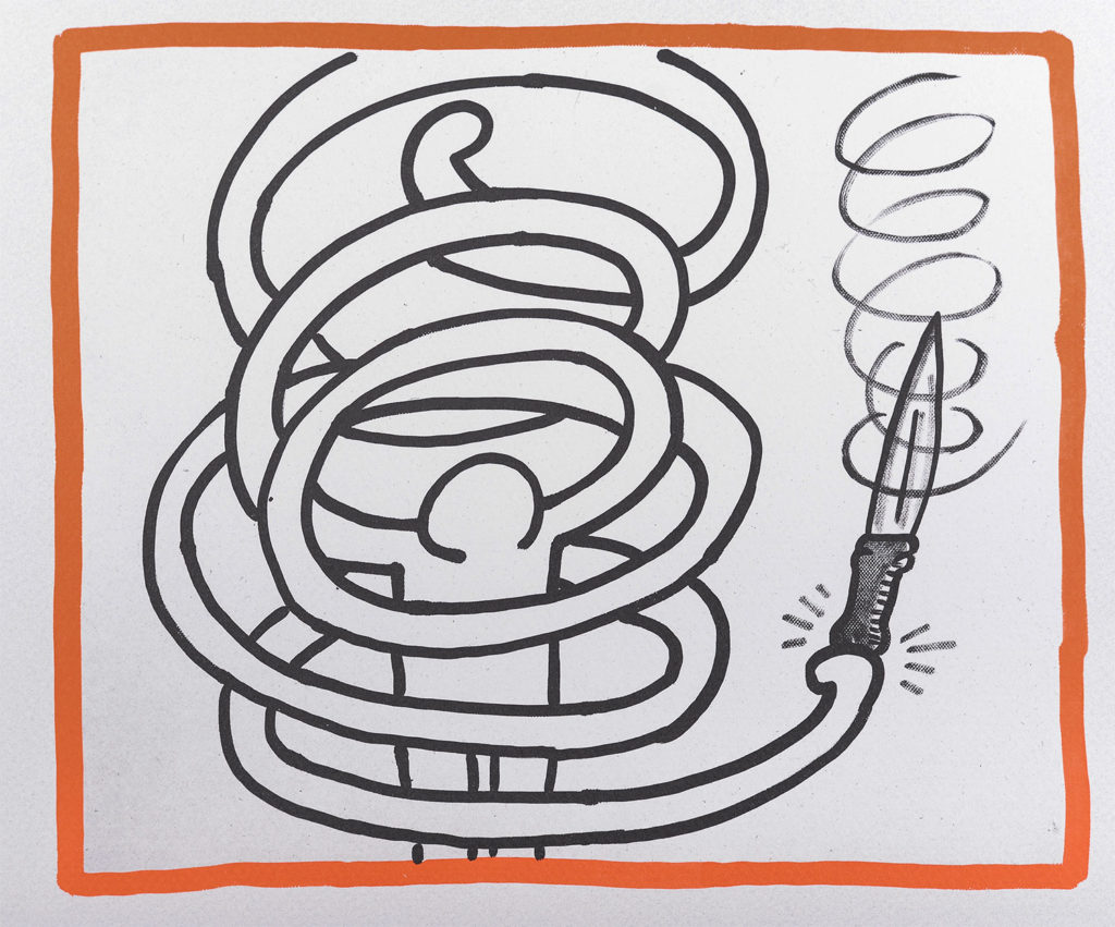 Keith Haring - Against all Odds : Untitled, 1990