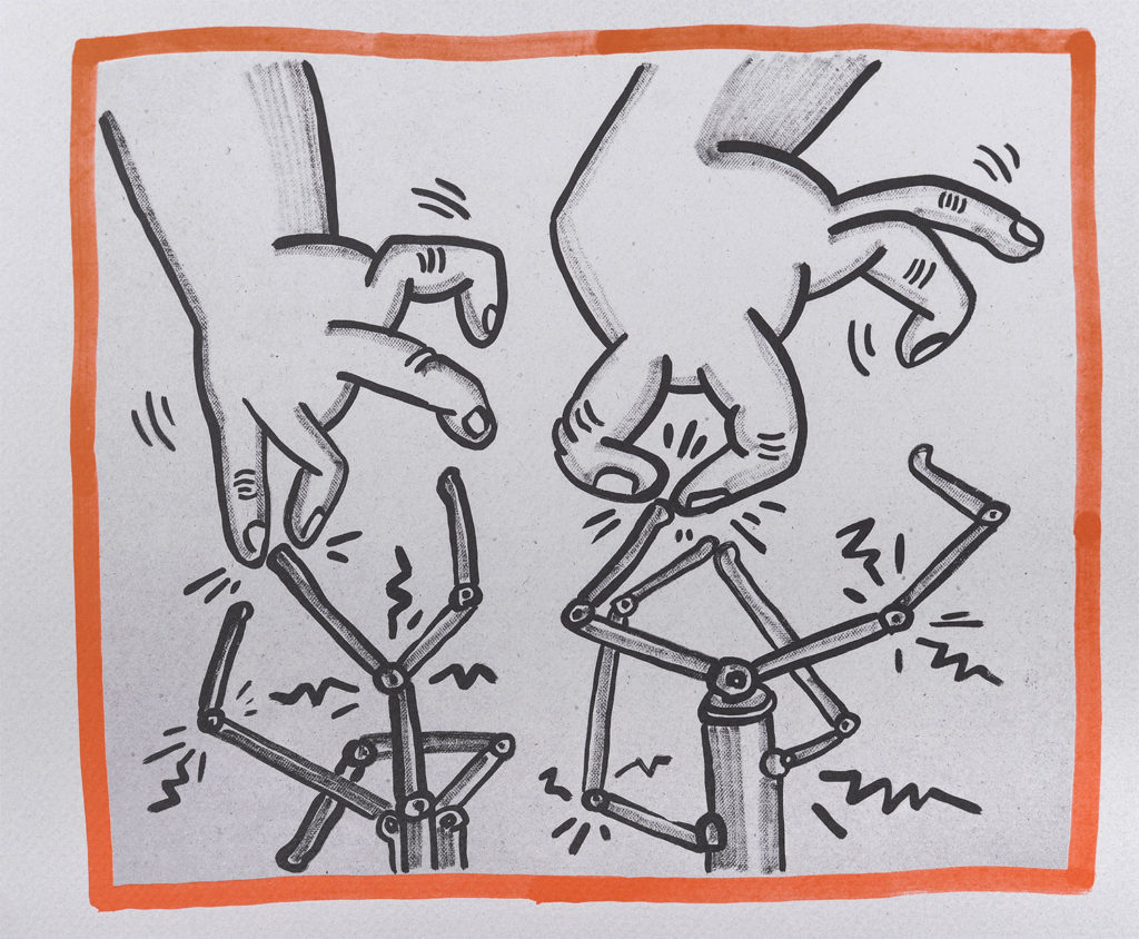 Keith Haring - Against all Odds : Untitled, 1990