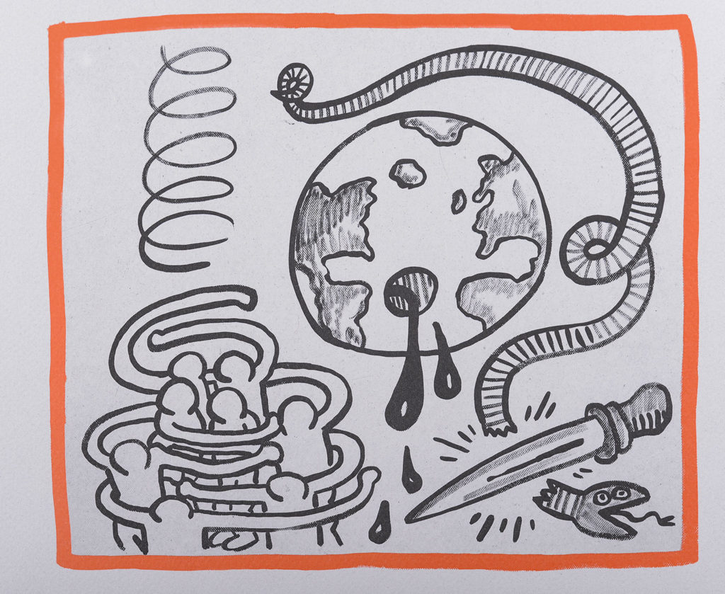 Keith Haring - Against all Odds : Untitled, 1990