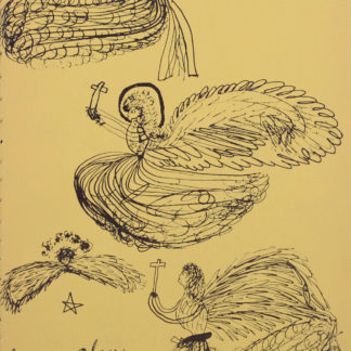 Andy Warhol : Holy Cats, Some play with Angels, C. 1957