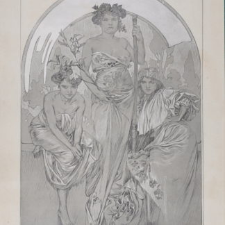 Alphonse Mucha : Figures décoratives, 1902 Complet Portfolio with 40 plates.