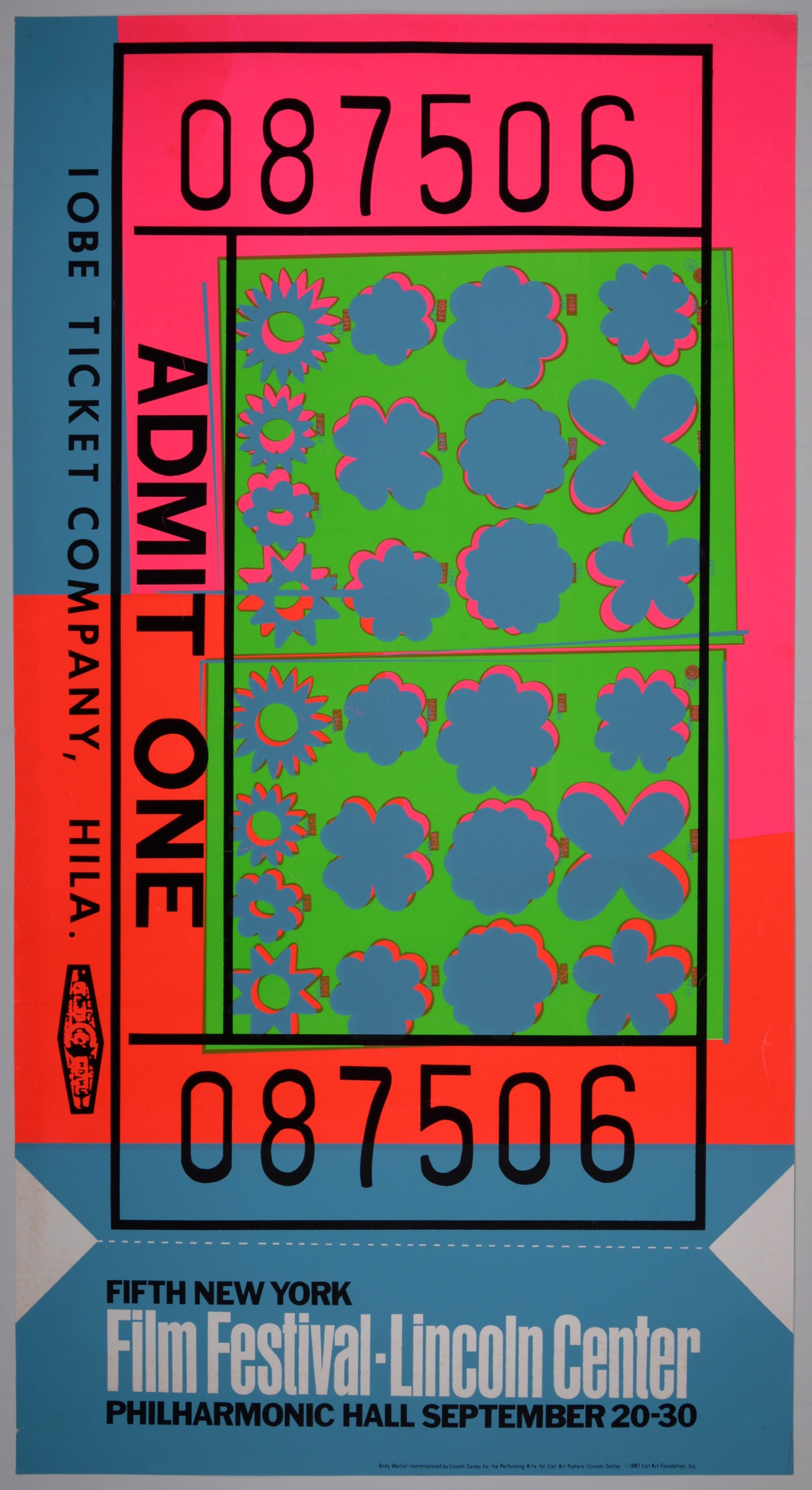 Andy Warhol - Lincoln Center Ticket, 1967 - Image 2