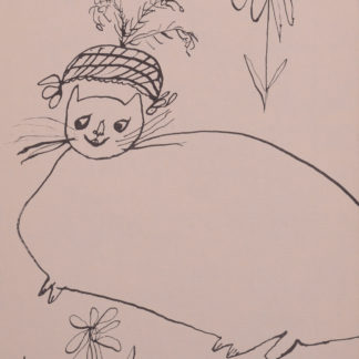 Andy Warhol : Holy Cats - Some wear hat, C. 1957