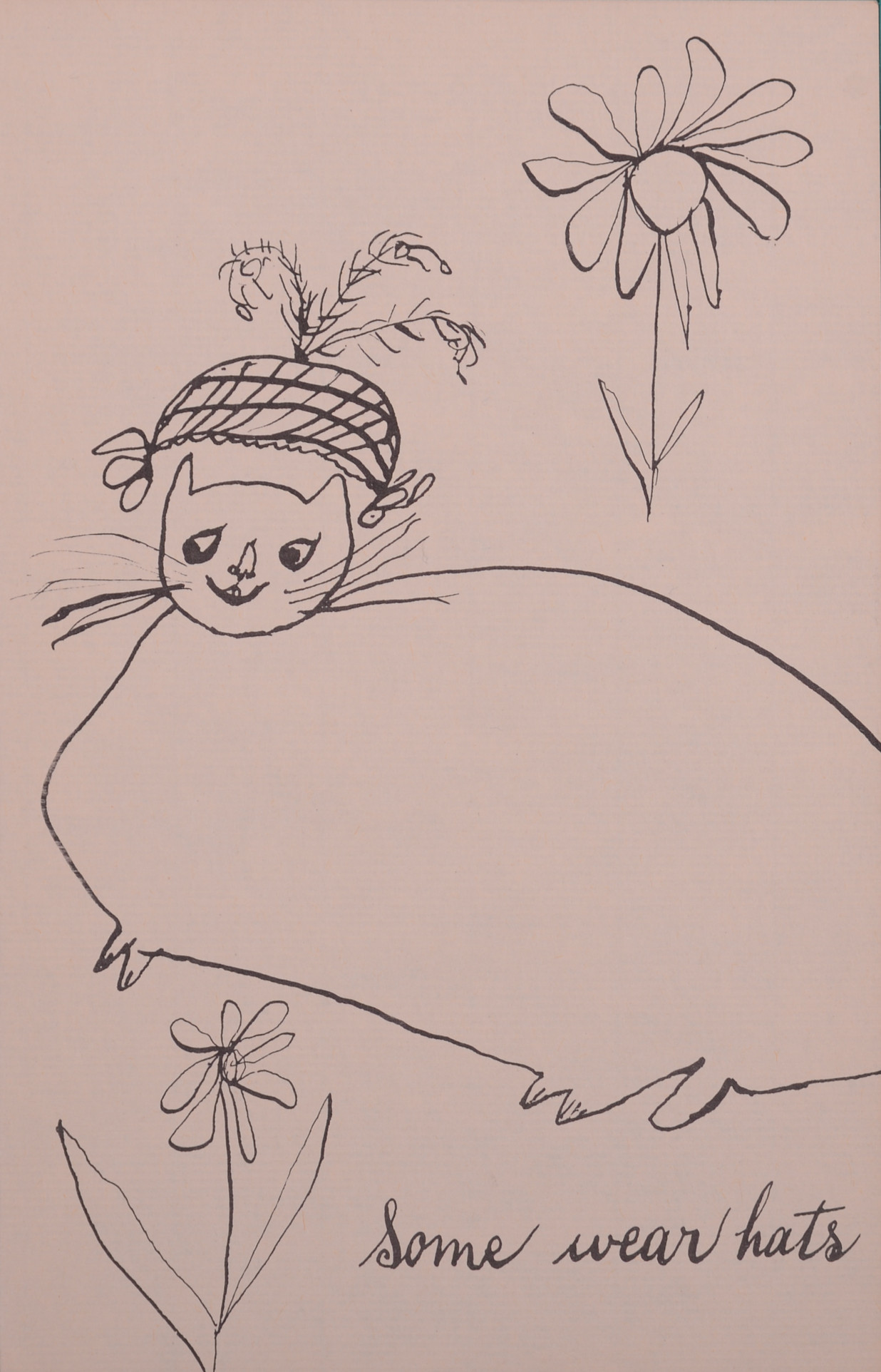 Andy Warhol : Holy Cats - Some wear hat, C. 1957