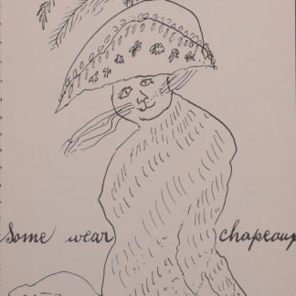 Andy Warhol : Holy Cats - Some wear chapeaux, C. 1957