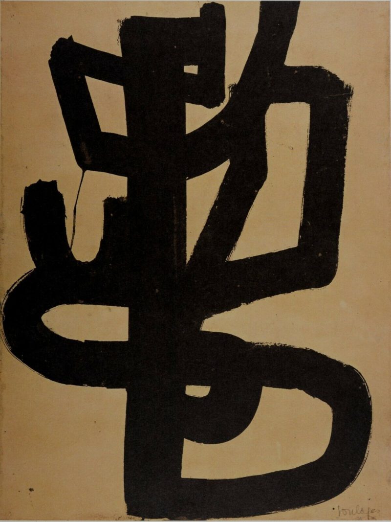 Pierre Soulages - Composition #1, 1962 - Image 3