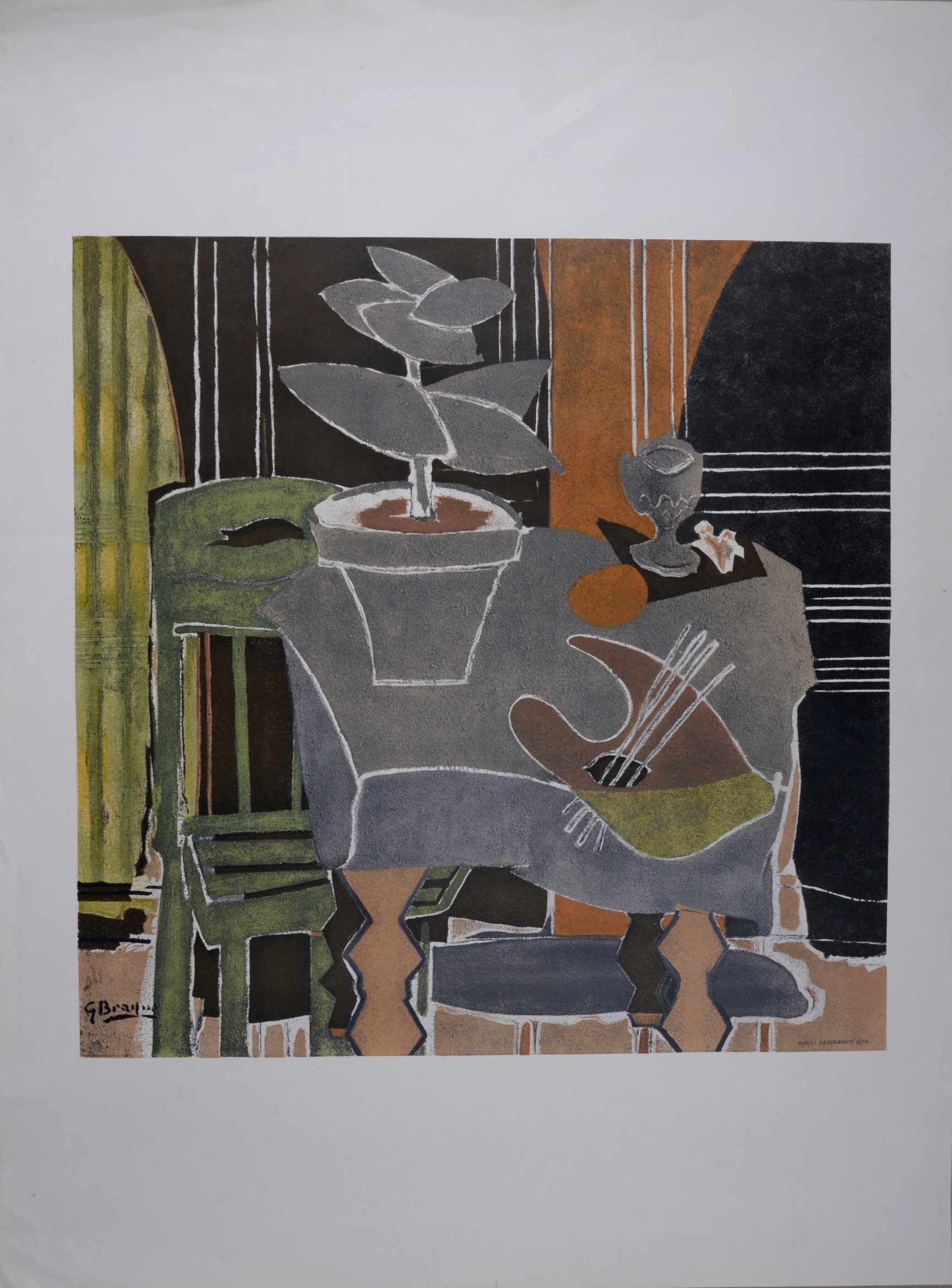 Georges Braque - Nature morte à la palette, 1960