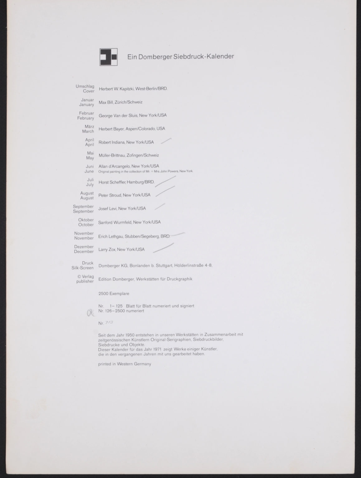 Robert Indiana - The American Art, 1971 - Image 5