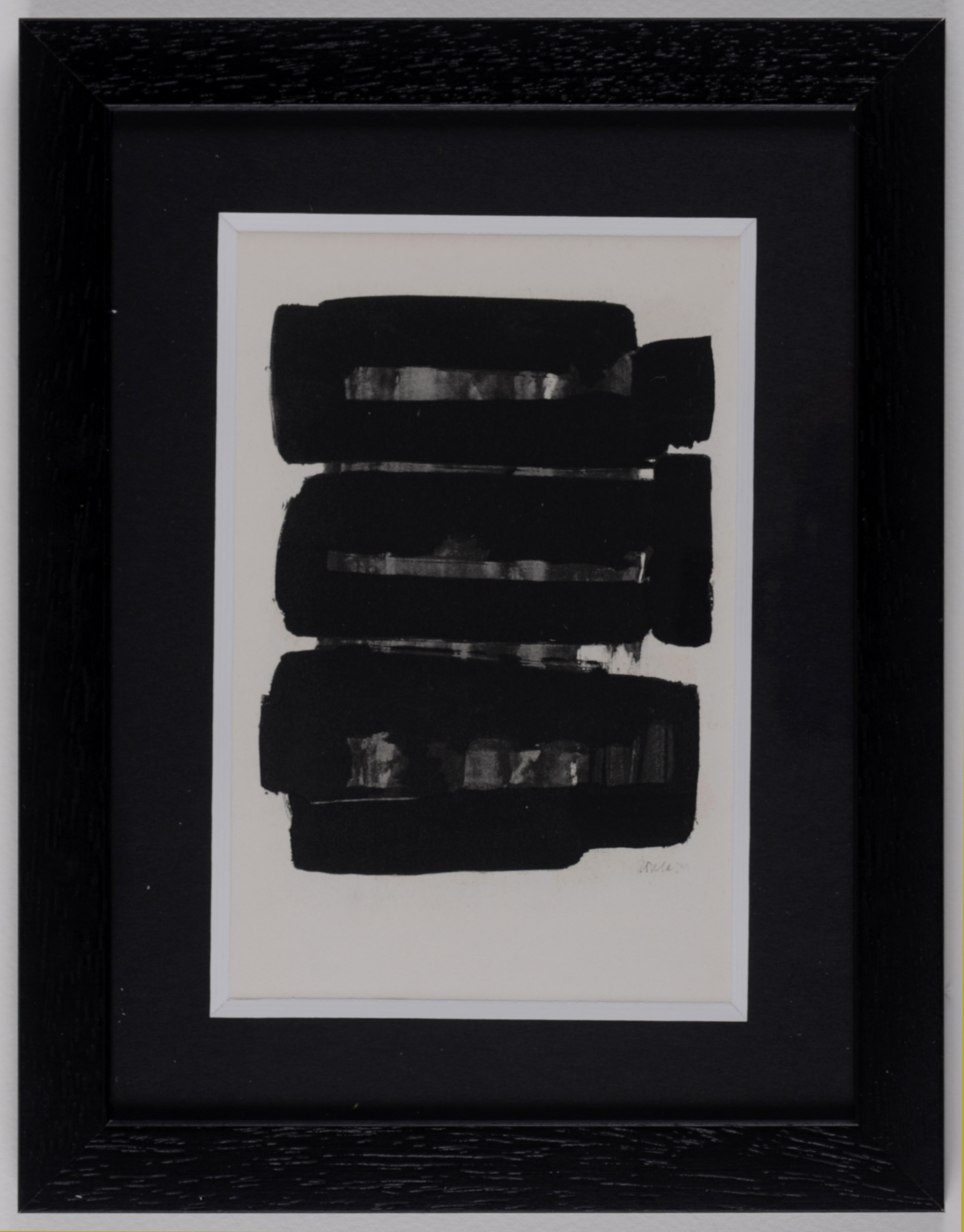 Soulages (After) - Gouaches et gravures (G), 1957 - Framed! - Image 3