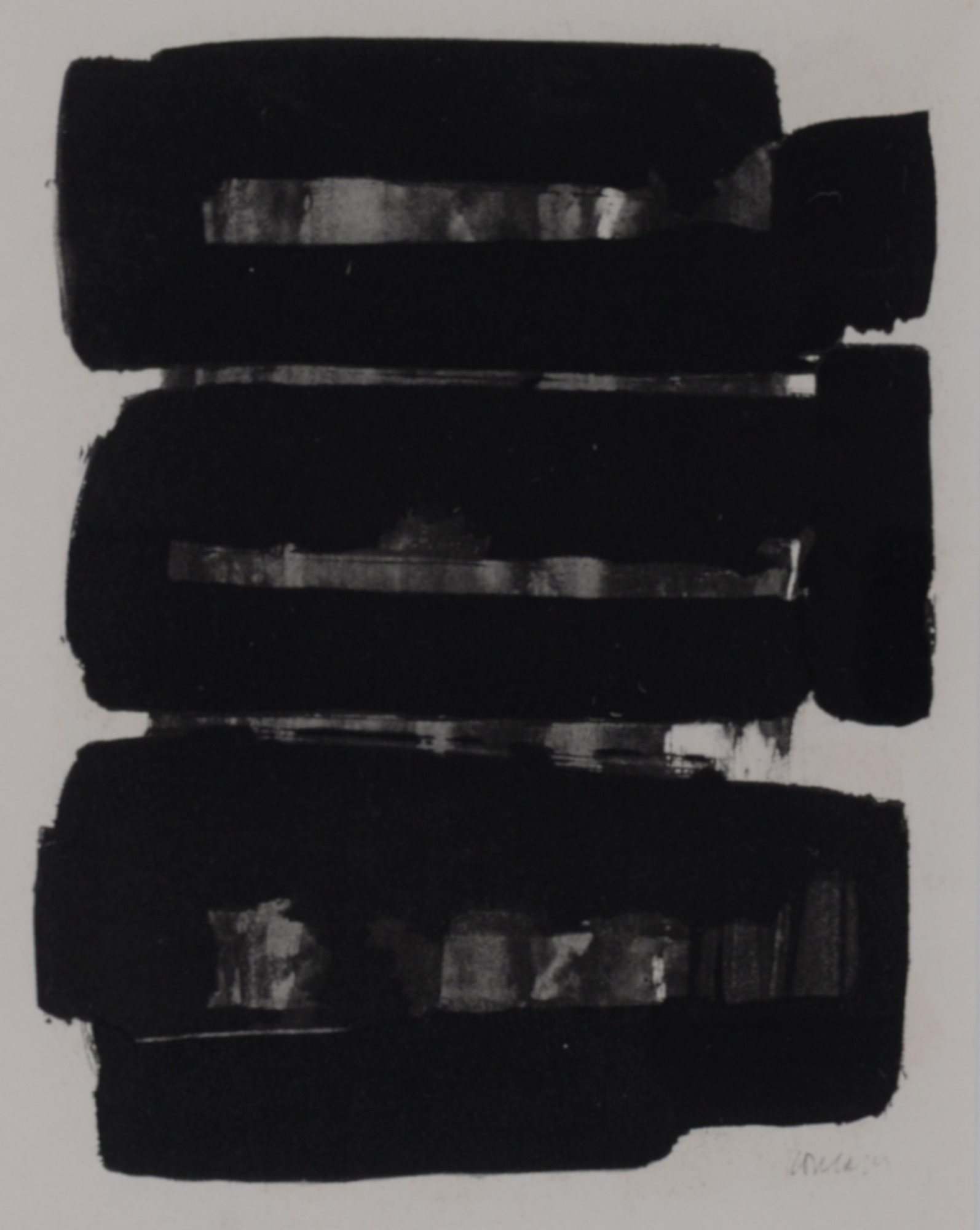 Soulages (After) - Gouaches et gravures (G), 1957 - Framed! - Image 4