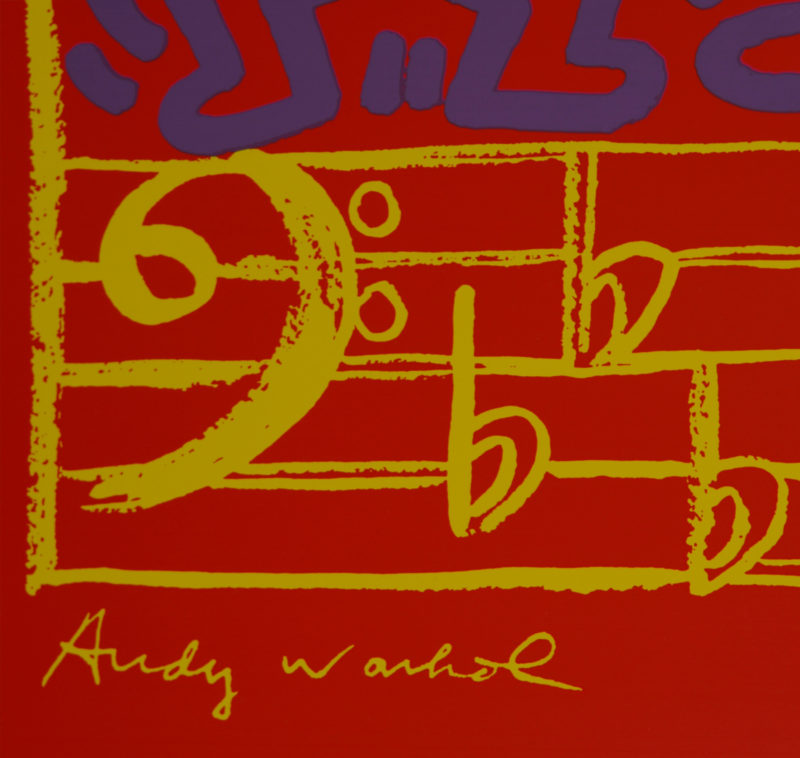 Andy Warhol & Keith Haring - 20th Montreux Jazz Festival, 1986 - Very large! - Image 4
