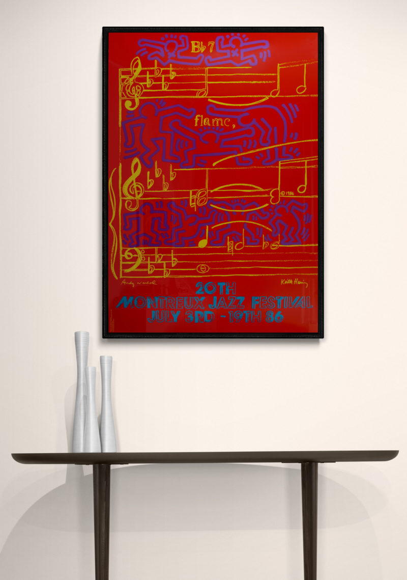 Andy Warhol & Keith Haring - 20th Montreux Jazz Festival, 1986 - Very large! - Image 7