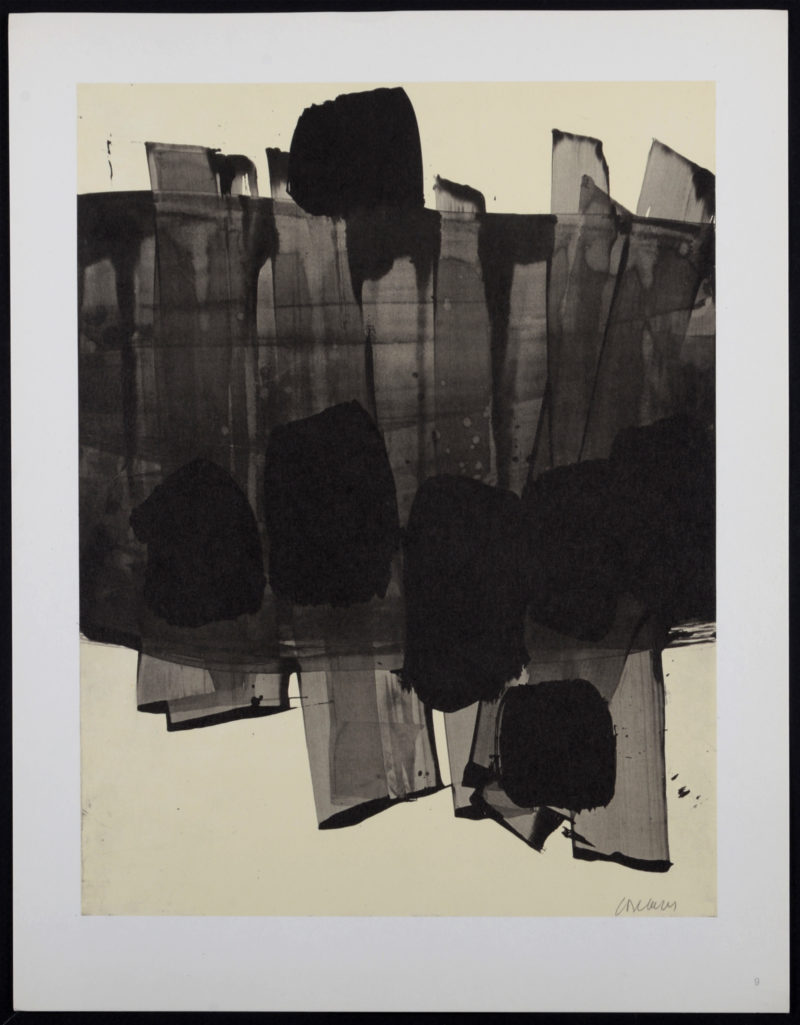Pierre Soulages - Composition #9, 1962 - Image 2