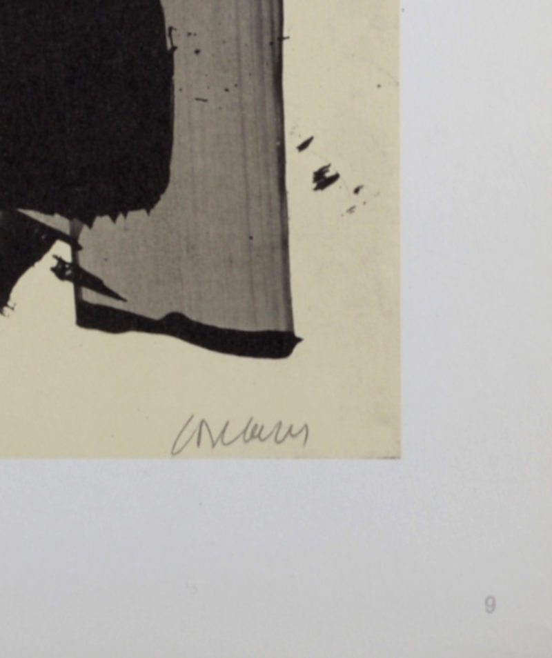 Pierre Soulages - Composition #9, 1962 - Image 4