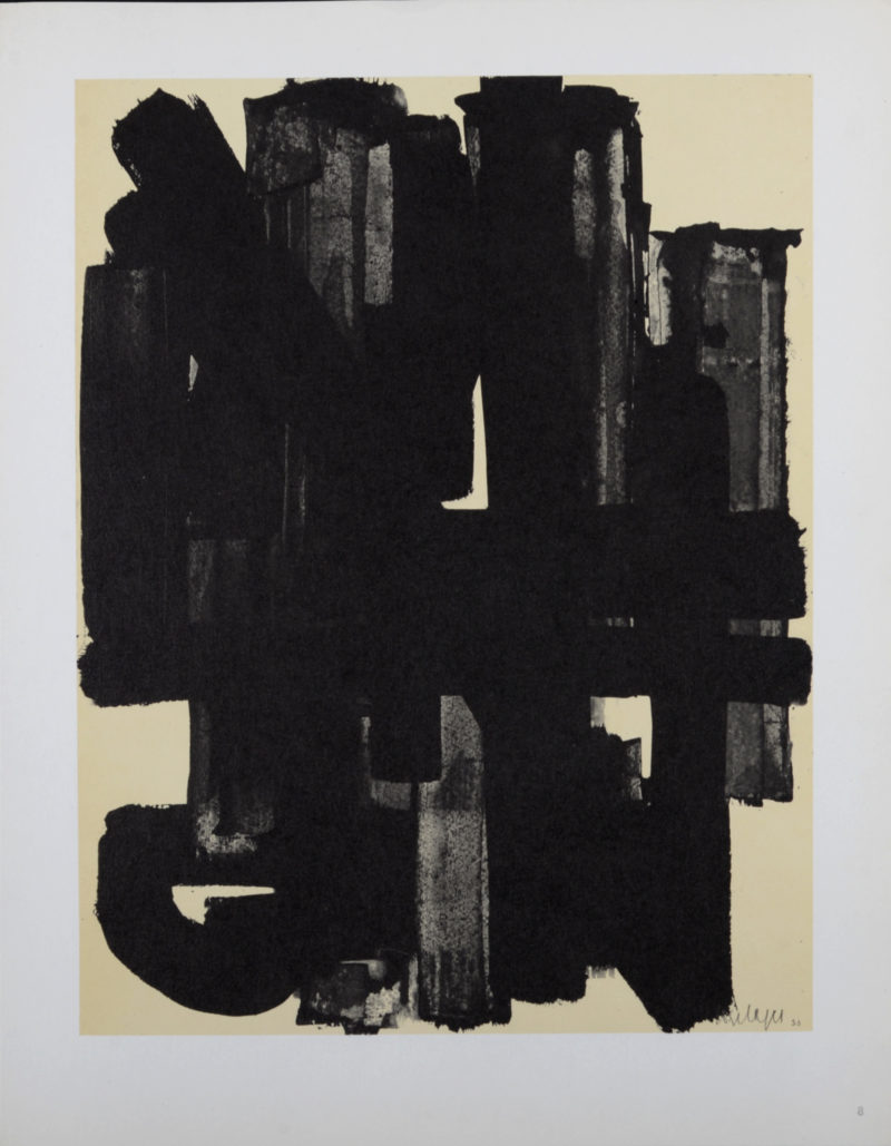 Pierre Soulages - Composition #8, 1962