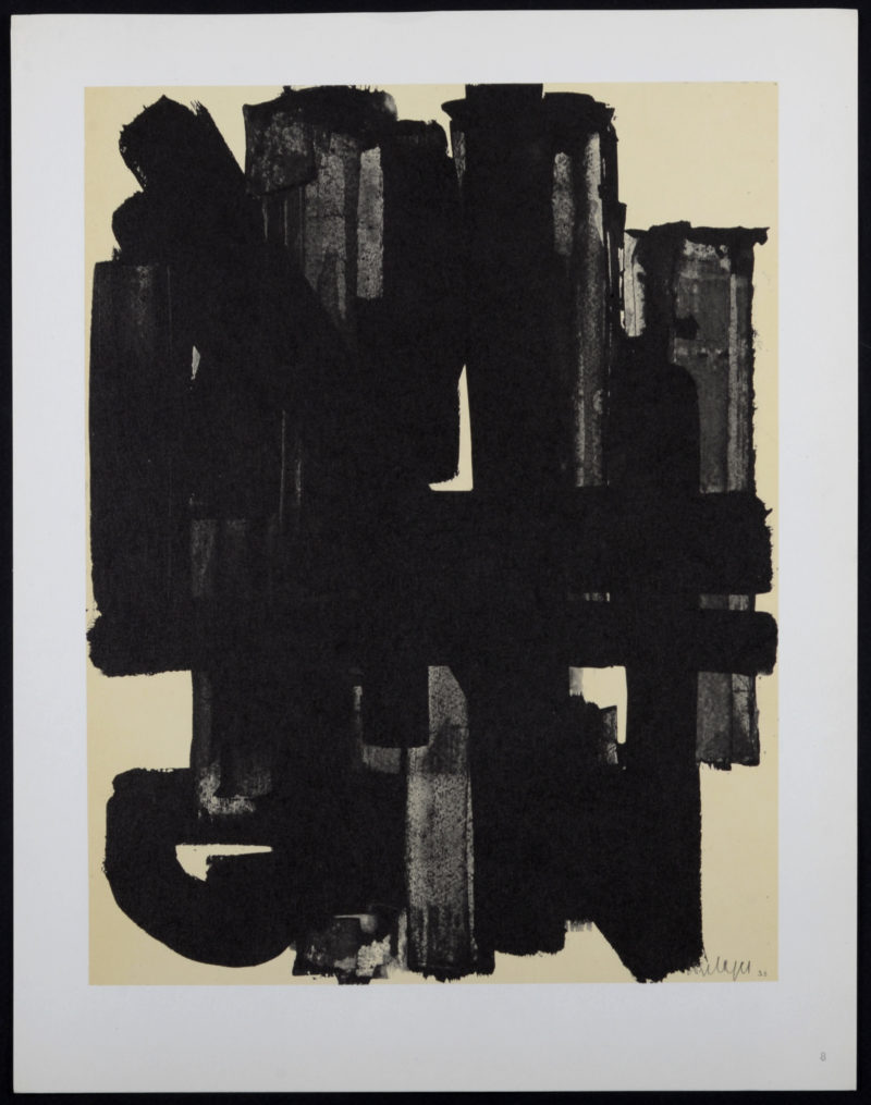 Pierre Soulages - Composition #8, 1962 - Image 2