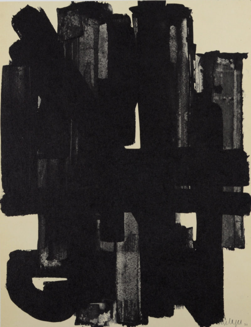 Pierre Soulages - Composition #8, 1962 - Image 3