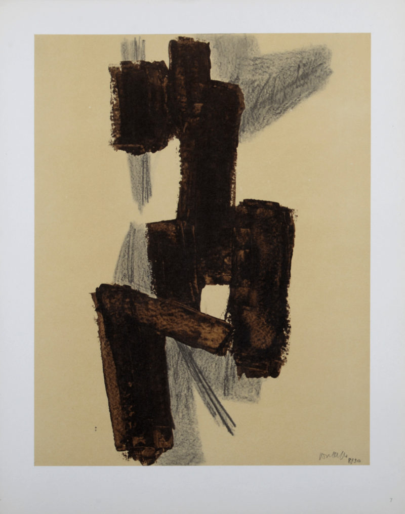 Pierre Soulages - Composition #7, 1962